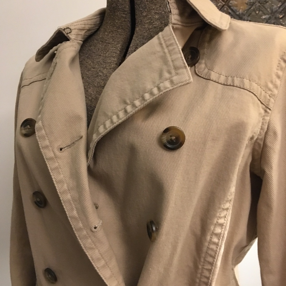 Liz Claiborne pea coat light corduroy 8